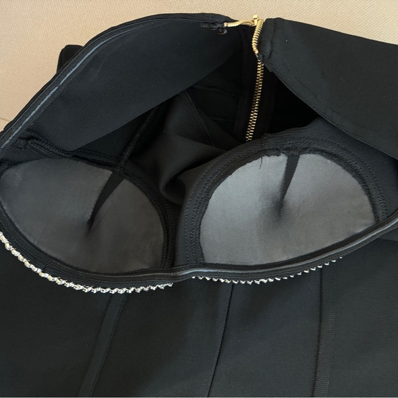 NWOT rhinestone bandage jumpsuit - Picture 7 of 7